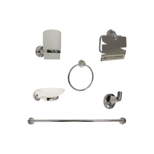 6-Piece Bathroom Accessory Kit