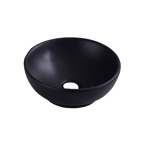 320mm Ceramic Round Basin Black