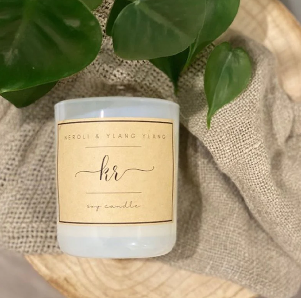 Neroli & Ylang Ylang Soy Candle - White