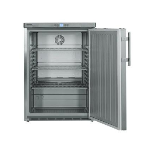 Liebherr FKUv 1660 Stainless Steel Single Door Upright Table Height Fridge 141 Litres