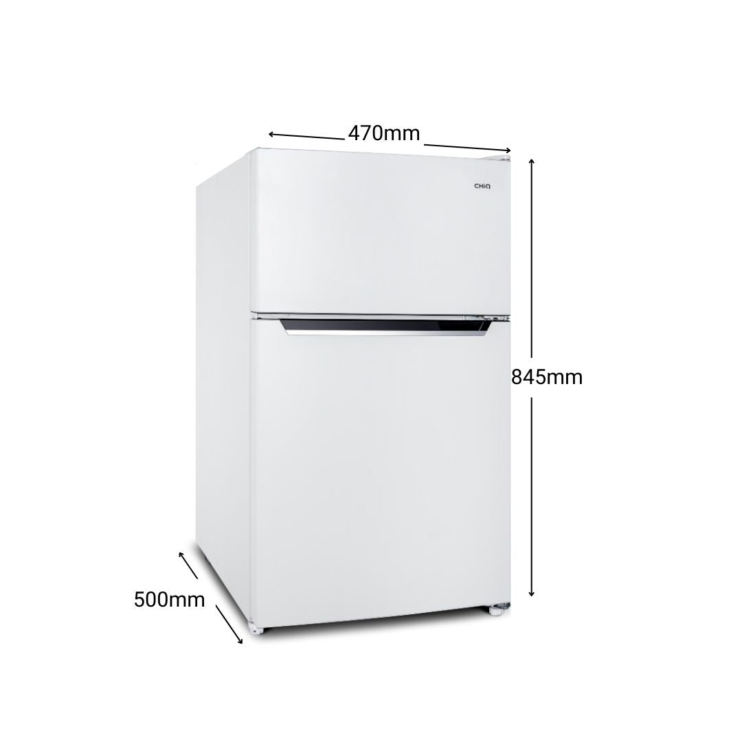 CHiQ 86L Two Door Bar Fridge - White