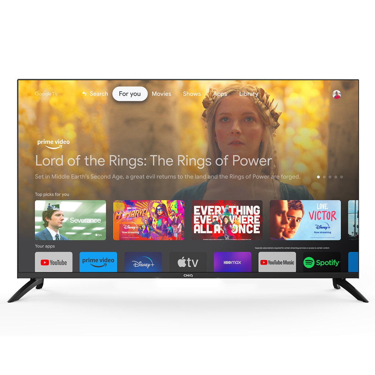 CHiQ 43 Inch LED 4K UHD Google TV U43G7PG