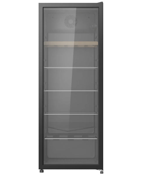 ChiQ 233L Glass Door with Black Frame Beverage Fridge