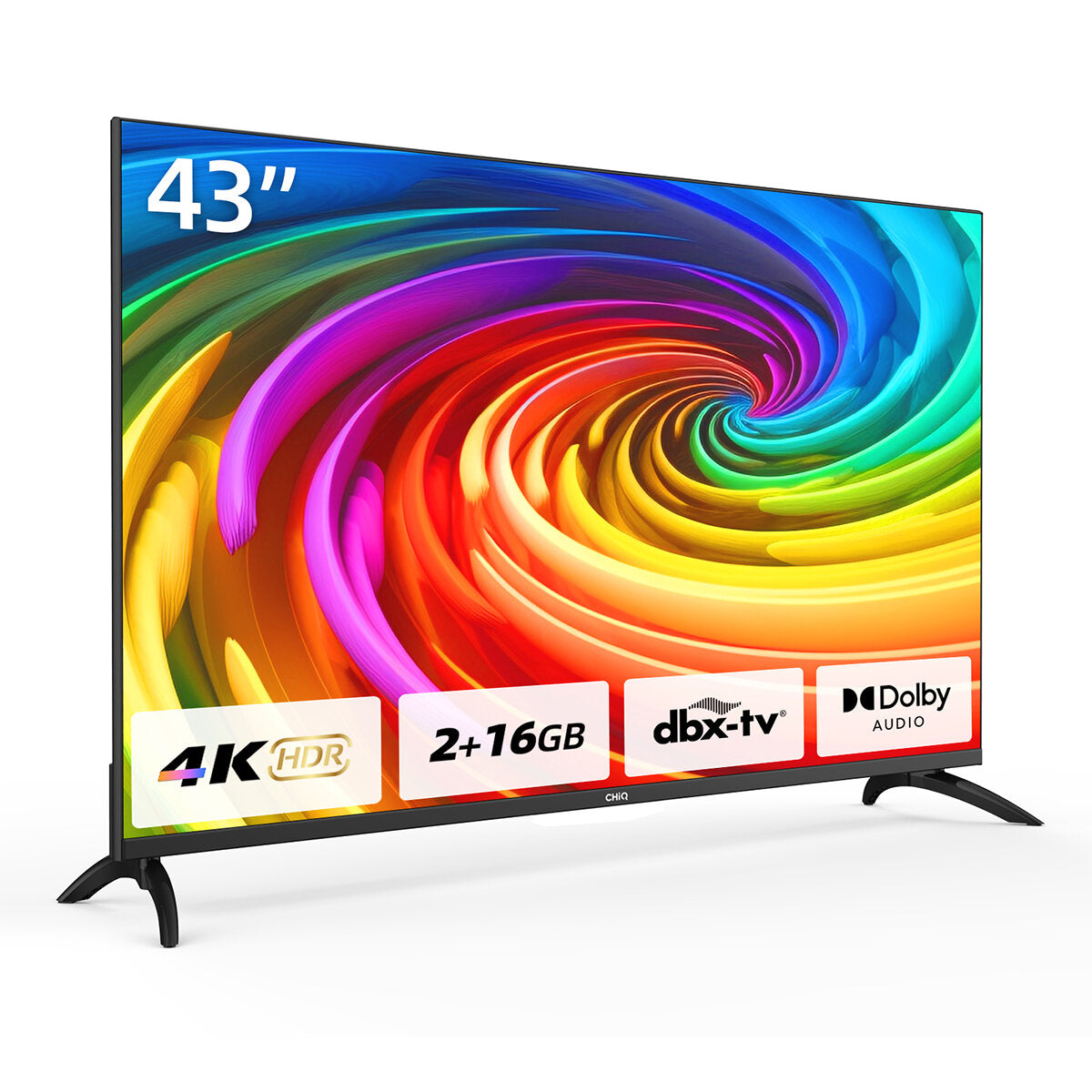 CHiQ 43 Inch LED 4K UHD Google TV U43G7PG