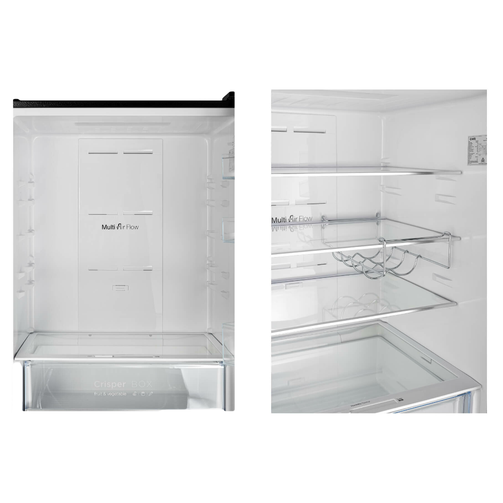 CHiQ 396L Bottom Mount Fridge Black Steel